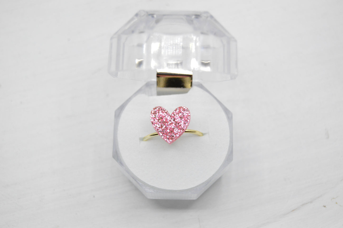 Acrylic Heart Ring