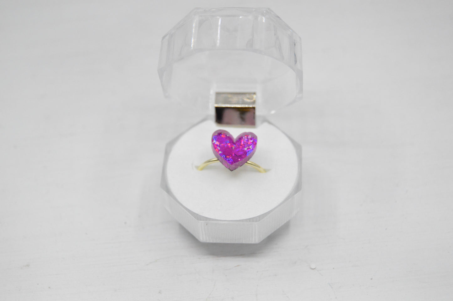 Acrylic Heart Ring