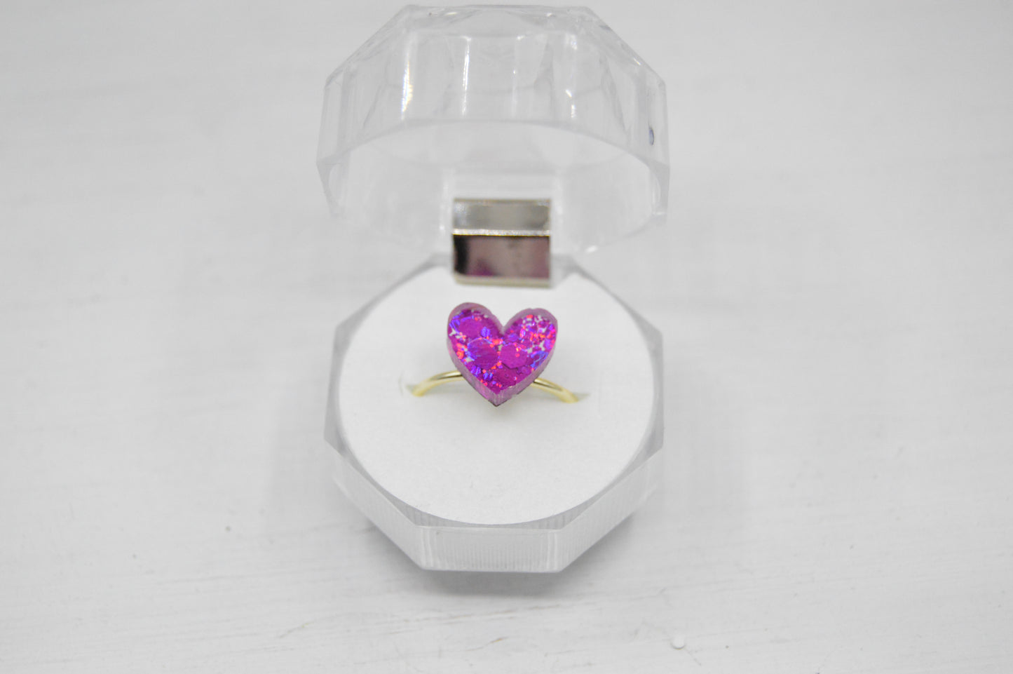 Acrylic Heart Ring