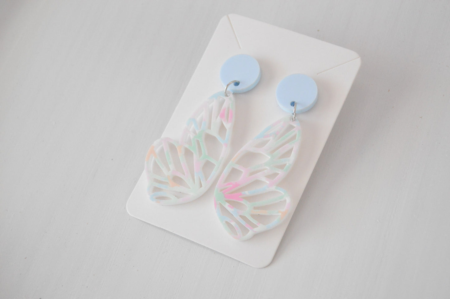 Butterfly Dangle Earrings - Acrylic