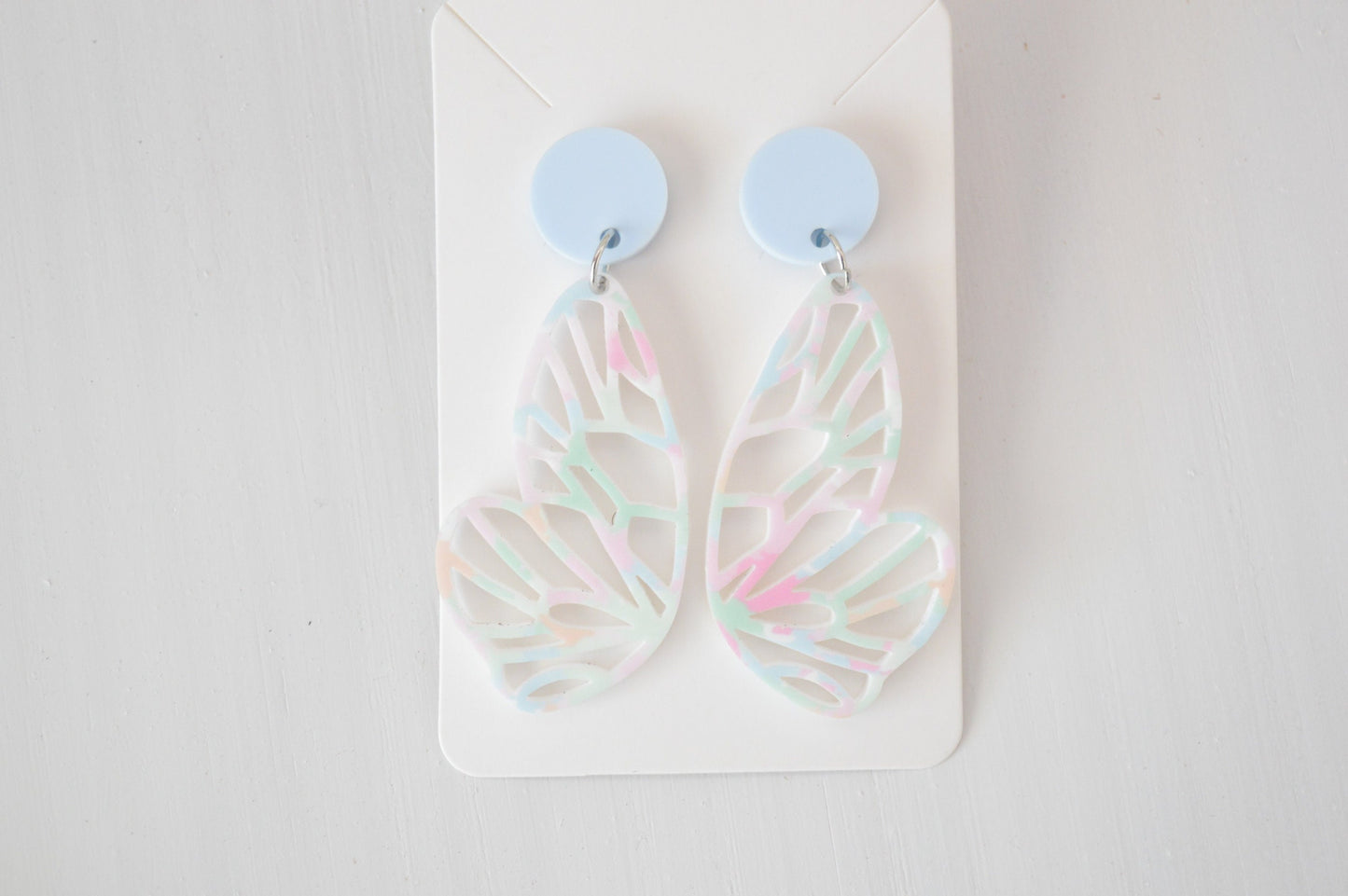 Butterfly Dangle Earrings - Acrylic