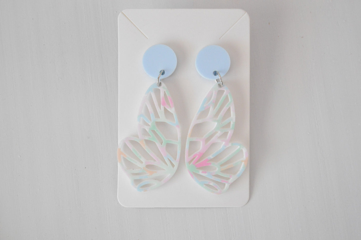 Butterfly Dangle Earrings - Acrylic